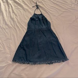 Denim mini dress